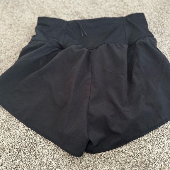 Womens Love Tree Shorts Skirt Skort Black Running Athletic Pant Stretch Large - Picture 1 of 4
